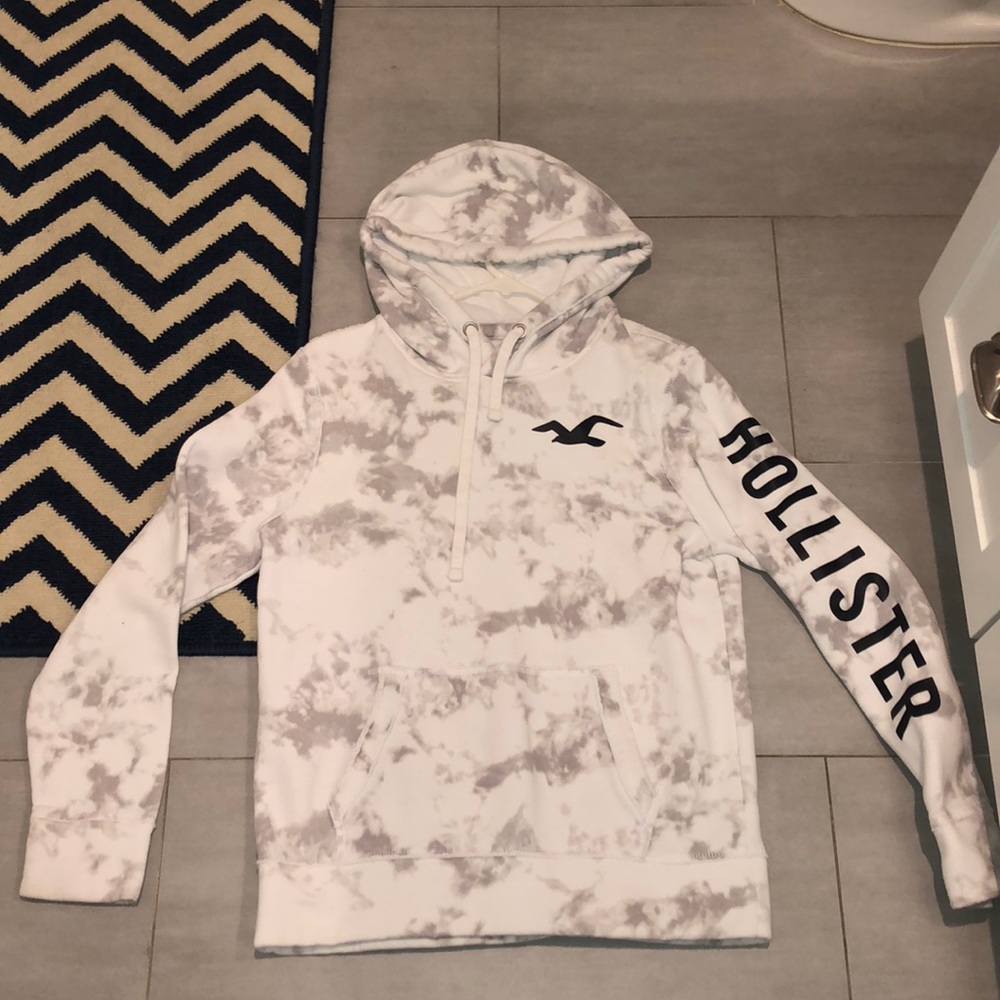 White Hollister Mens Hoodie